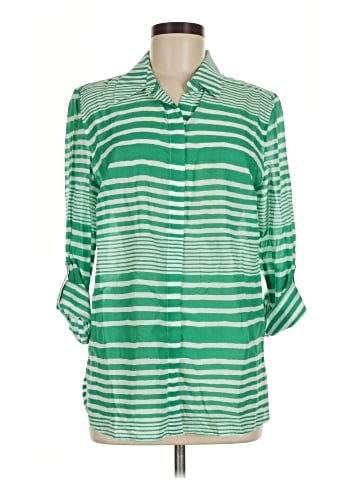 Chico's 3/4 Sleeve Button-Down Shirt (view 1)