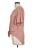 Final Touch 100% Rayon Pink Short Sleeve Blouse Size L - photo 5