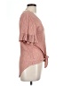 Final Touch 100% Rayon Pink Short Sleeve Blouse Size L - photo 4