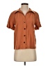CAbi Brown Short Sleeve Blouse Size XS - photo 1