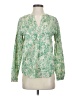 Ichi 100% Cotton Green Long Sleeve Blouse Size S - photo 1
