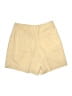 Haley Solid Yellow Khaki Shorts Size 14 - photo 2