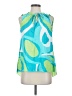 Escapada 100% Rayon Green Sleeveless Blouse Size S - photo 1