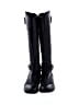 Tory Burch 100% Leather Black Boots Size 8 - photo 2