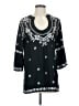Escapada 100% Rayon Black 3/4 Sleeve Blouse Size S - photo 1