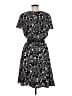 Brooks Brothers 100% Polyester Print Black Casual Dress Size 8 - photo 2