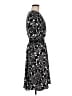 Brooks Brothers 100% Polyester Print Black Casual Dress Size 8 - photo 4