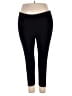 Feathers Solid Black Active Pants Size 2X - photo 1