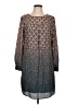 Lavand. 100% Polyester Paisley Brown Casual Dress Size L - photo 1