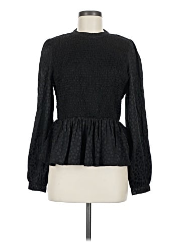 Topshop Long Sleeve Blouse (view 1)