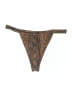 MATTE Collection Animal Print Brown Swimsuit Bottoms Size L - photo 1