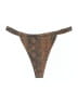 MATTE Collection Animal Print Brown Swimsuit Bottoms Size L - photo 2