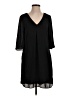 DR2 100% Polyester Solid Black Casual Dress Size XS - photo 1