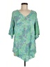 Lost River 100% Rayon Green 3/4 Sleeve Blouse Size M - photo 1