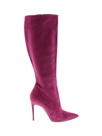 Christian Louboutin Suede Pointed Toe Boots 120mm (view 1)