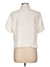 Chico's 100% Linen Ivory Short Sleeve Blouse Size Lg (2) - photo 2