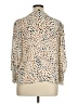 Aqua 100% Polyester Animal Print Tan 3/4 Sleeve Blouse Size XL - photo 2