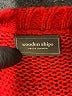 Wooden Ships Hearts Red Pullover Sweater Size XS - photo 7