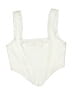 Forever 21 Solid Ivory Swimsuit Top Size M - photo 1