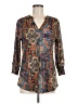 Assorted Brands Paisley Brown 3/4 Sleeve Blouse Size M - photo 1