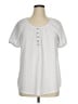 NY Collection White Short Sleeve Blouse Size 1X - photo 1