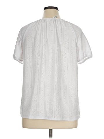 NY Collection Short Sleeve Blouse (view 2)