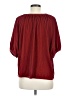 Old Navy 100% Polyester Burgundy 3/4 Sleeve Blouse Size M - photo 2