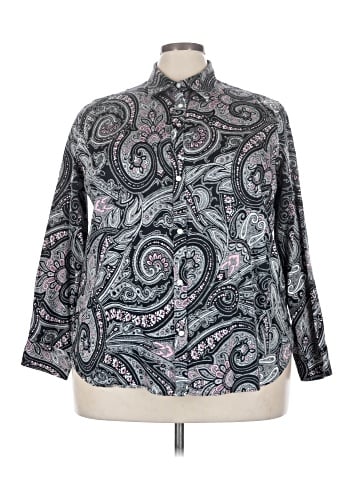 Chaps 3/4 Sleeve Blouse (view 1)