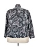 Chaps 100% Cotton Paisley Gray 3/4 Sleeve Blouse Size 3X - photo 2