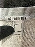 Forever 21 100% Cotton Gray Sweatshirt Size S - photo 7