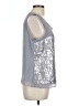 Sharagano Silver Sleeveless Blouse Size L - photo 4