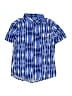 Tommy Bahama 100% Rayon Stripes Blue Short Sleeve Button-Down Shirt Size 4T - photo 1