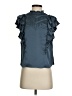 Veronica Beard 100% Polyester Teal Sleeveless Blouse Size 0 - photo 1