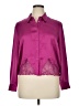 M&S 100% Polyester Burgundy Long Sleeve Blouse Size 14 R - photo 1