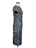 JS Collections 100% Polyester Paisley Blue Cocktail Dress Size 2 - photo 4