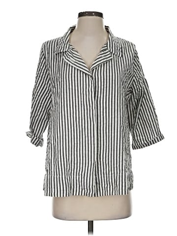 Tulip 3/4 Sleeve Button-Down Shirt (view 1)