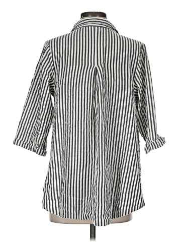Tulip 3/4 Sleeve Button-Down Shirt (view 2)