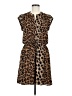 DR2 100% Polyester Animal Print Brown Casual Dress Size M - photo 1