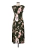 Connected Apparel Floral Green Casual Dress Size 6 - photo 2