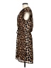 DR2 100% Polyester Animal Print Brown Casual Dress Size M - photo 5