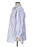 Sanctuary 100% Cotton Stripes Blue 3/4 Sleeve Button-Down Shirt Size L - photo 5