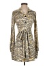 Mara Hoffman 100% Silk Animal Print Gray Casual Dress Size XS - photo 1