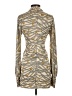 Mara Hoffman 100% Silk Animal Print Gray Casual Dress Size XS - photo 2