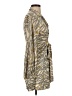 Mara Hoffman 100% Silk Animal Print Gray Casual Dress Size XS - photo 4