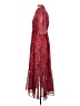 Halogen 100% Polyester Paisley Red Casual Dress Size S - photo 5