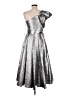 Mac Duggal Metallic Silver Cocktail Dress Size 6 - photo 2