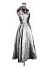 Mac Duggal Metallic Silver Cocktail Dress Size 6 - photo 4