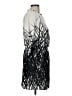 Adrienne 100% Polyester Graphic Gray Casual Dress Size M - photo 4