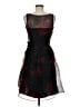 Ann Taylor Floral Black Cocktail Dress Size 6 (petite) - photo 2