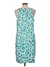 Perceptions Print Teal Casual Dress Size L - photo 2